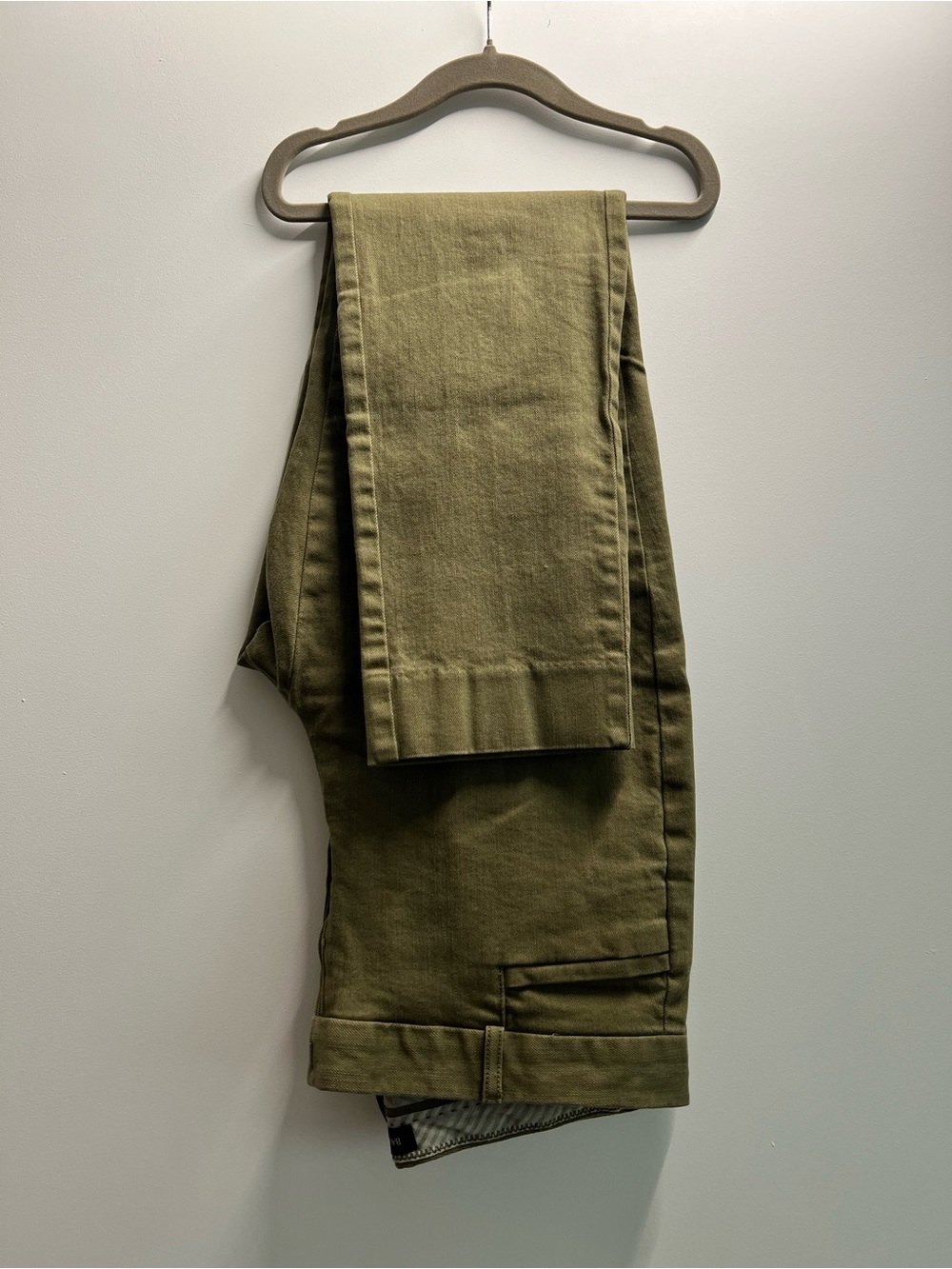 Banana Republic Olive Straight-Leg Pants